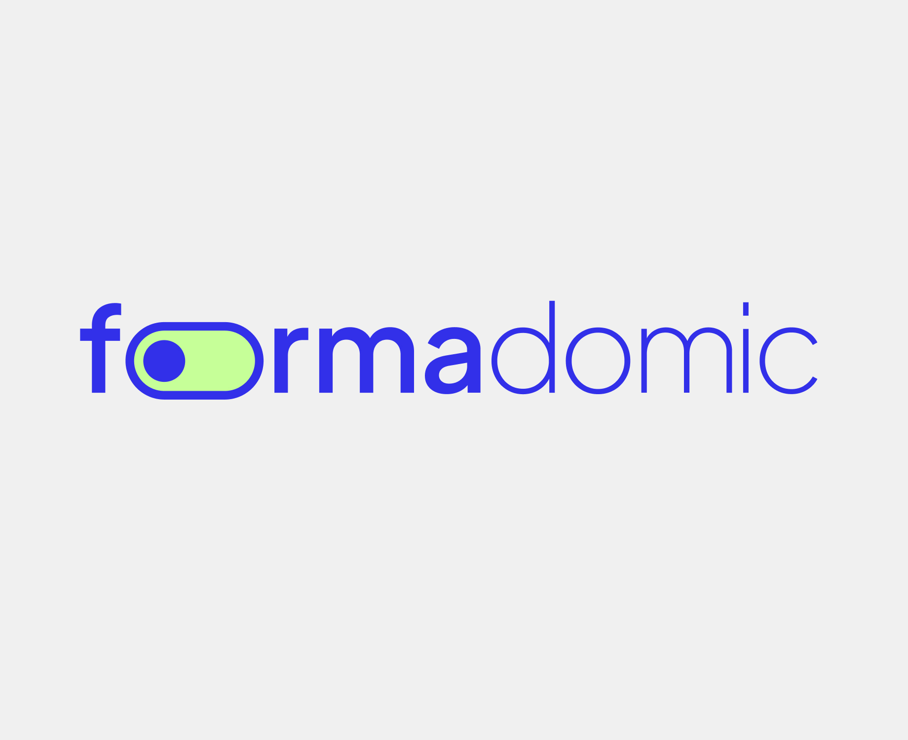 logo Formadomic avec au milieu un toggle pour signifier son double service